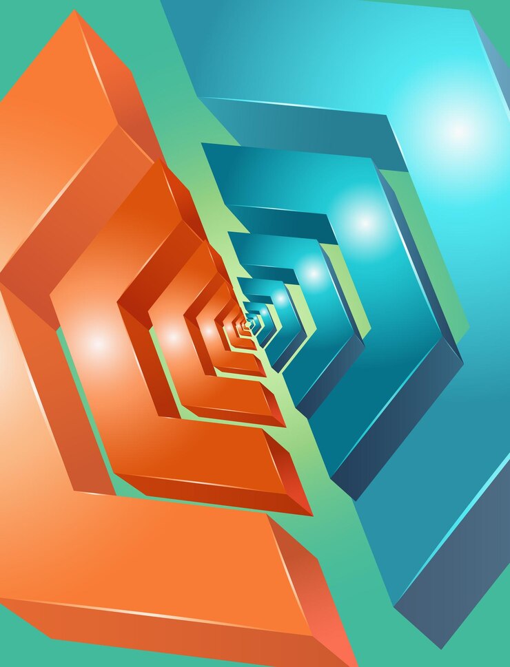 Vector diseño de fondo geométrico abstracto vectorial 3d