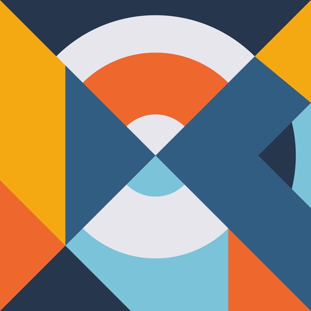 Diseño de fondo geométrico colorido