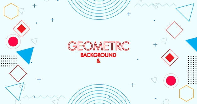 Diseño de fondo geométrico creativo con diseño de fondo de ilustración vectorial gráfica