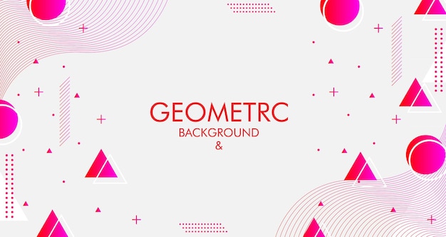 Diseño de fondo geométrico creativo con diseño de fondo de ilustración vectorial gráfica