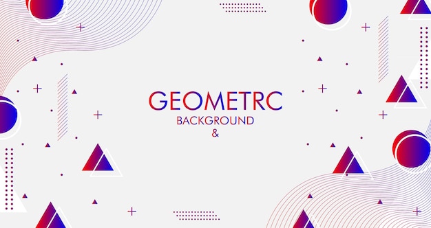 Diseño de fondo geométrico creativo con diseño de fondo de ilustración vectorial gráfica