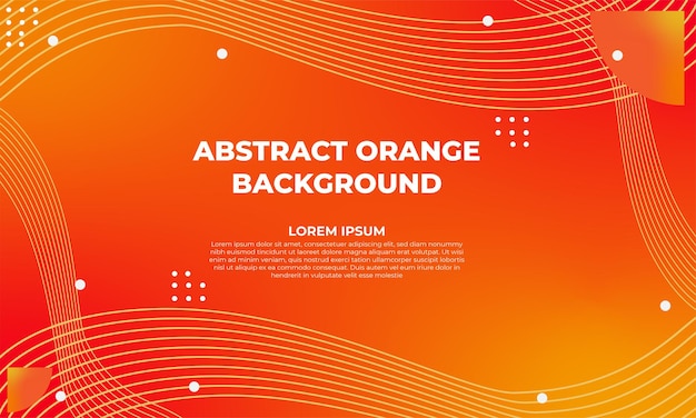 Diseño de fondo geométrico degradado naranja abstracto