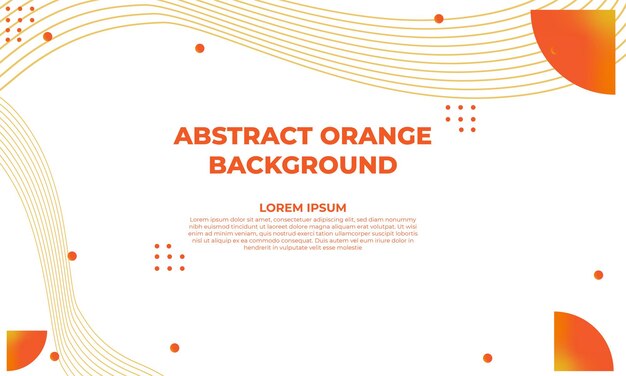 Diseño de fondo geométrico degradado naranja abstracto