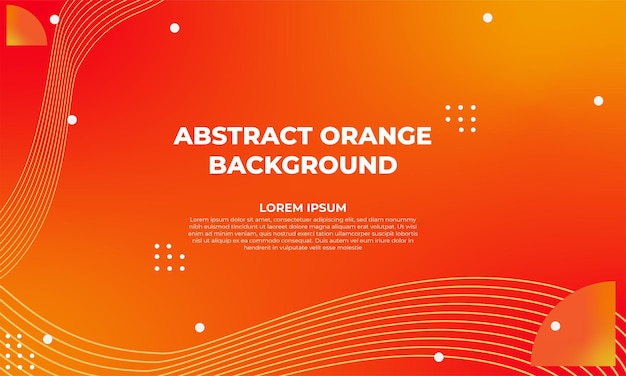 Diseño de fondo geométrico degradado naranja abstracto