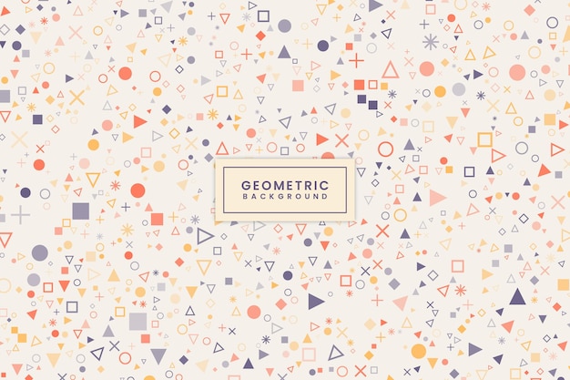 Diseño de fondo geométrico plano moderno
