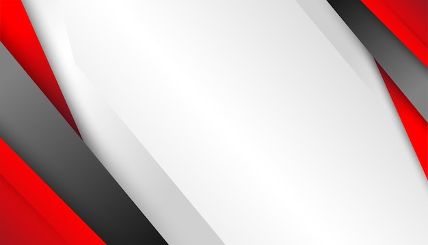 Diseño de fondo geométrico profesional blanco rojo