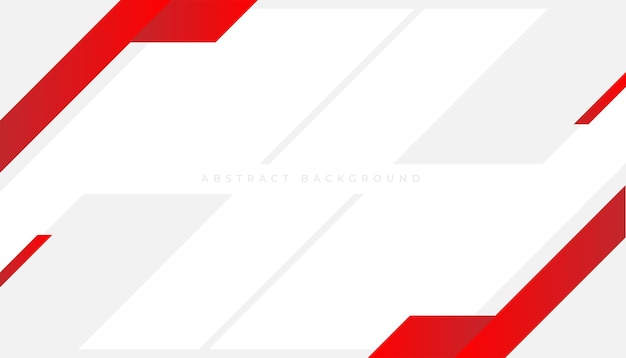 Diseño de fondo geométrico profesional blanco rojo