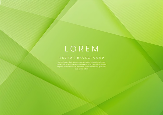 Diseño de fondo geométrico verde abstracto