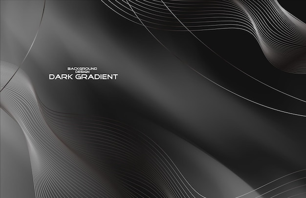 Diseño de fondo de gradiente oscuro vectorial