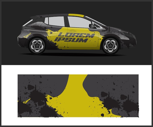diseño de fondo grunge abstract vectorial gráfico de librea de automóviles