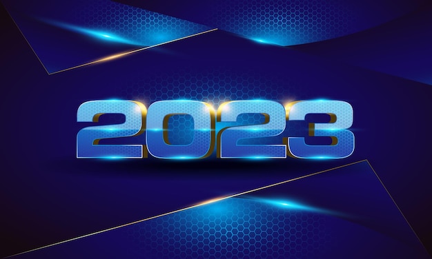 Diseño de fondo hermoso azul 3d de 2023