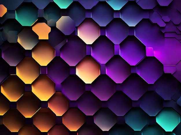 Diseño de fondo hexagonal