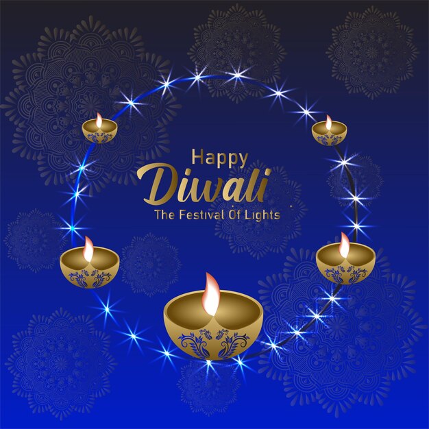 Diseño De Fondo Ilustración Feliz Diwali