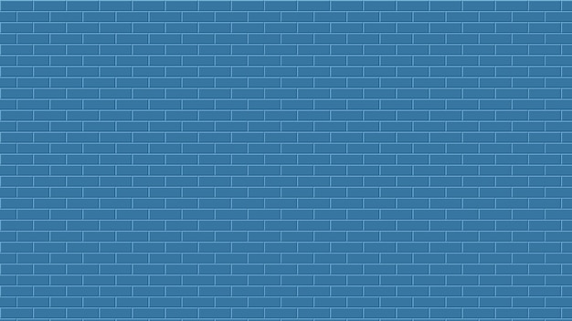 Diseño de fondo de ilustración de vector de pared de ladrillo abstracto Ilustración de vector de pared de ladrillo azul