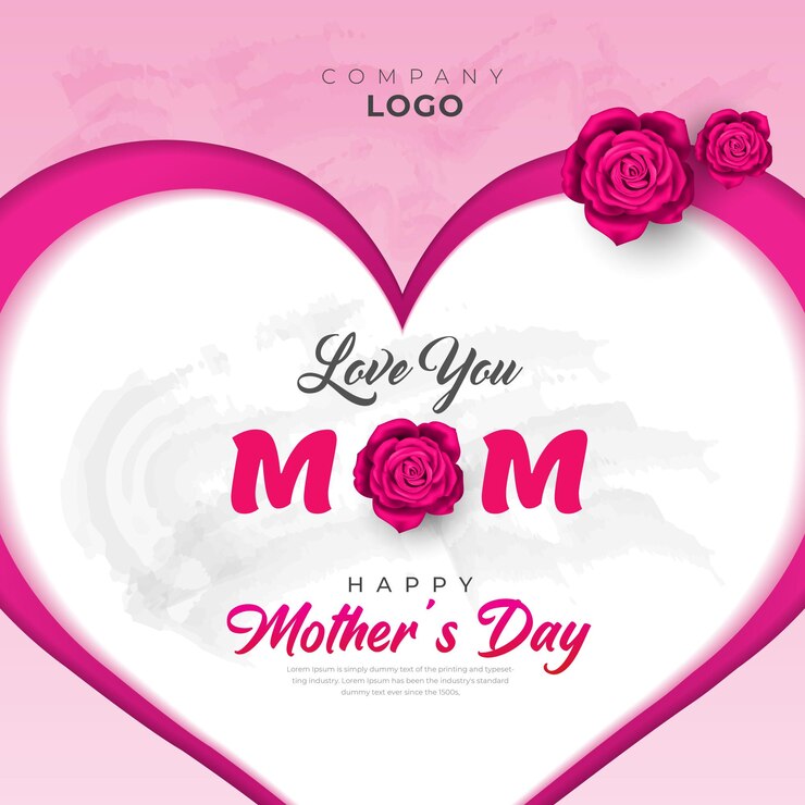 Diseño de fondo de ilustración de vector de volante de día de madres