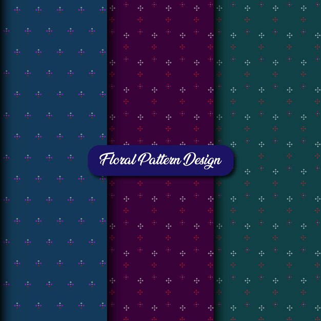 diseño de fondo de impresión floral o diseño de patrón floral