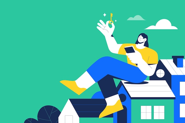 Diseño de fondo de inmobiliaria