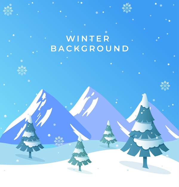 Diseño de fondo de invierno