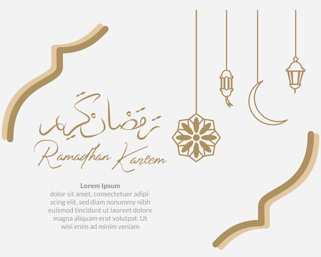 diseño de fondo islámico para plantilla de ramadhan kareem