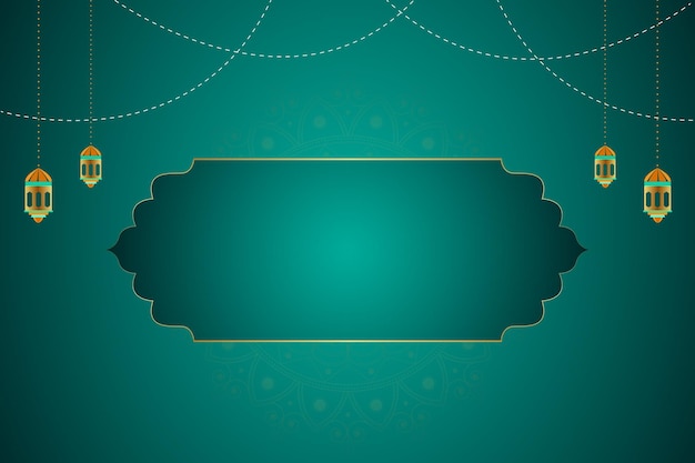 Diseño de fondo islámico para Ramadan Kareem plantilla vectorial