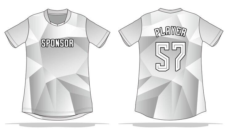 Vector diseño de fondo de jersey adecuado para uniformes de equipos deportivos, fútbol, voleibol, baloncesto, etc.