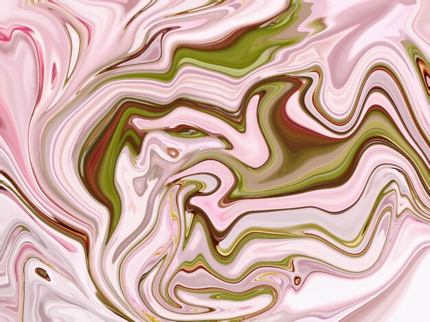 Diseño de fondo líquido colorido Pintura fluida textura abstracta técnica Azul y oro