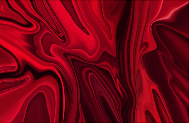 Diseño de fondo líquido rojo magnífico abstracto