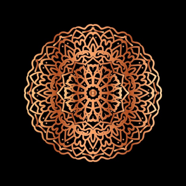 Diseño de fondo de logotipo de arte de flor de mandala