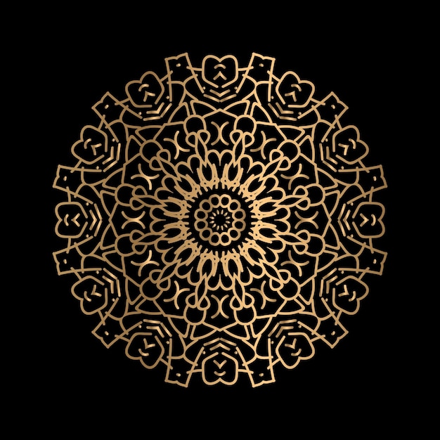 Diseño de fondo de logotipo de arte de flor de mandala