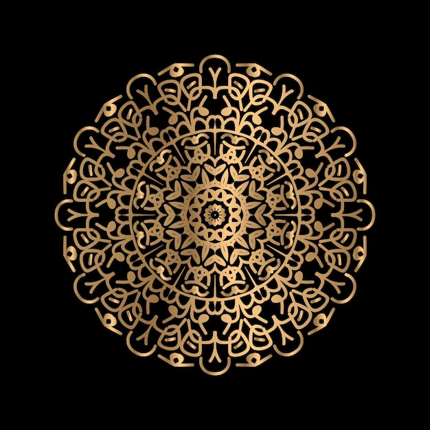 Diseño de fondo de logotipo de arte de flor de mandala