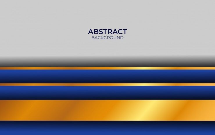 Vector diseño de fondo de lujo azul y oro