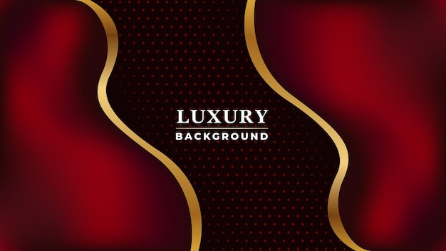 Diseño De Fondo De Lujo Dorado Degradado De Estilo Único