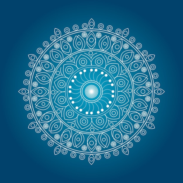 Diseño de fondo de lujo Mandala