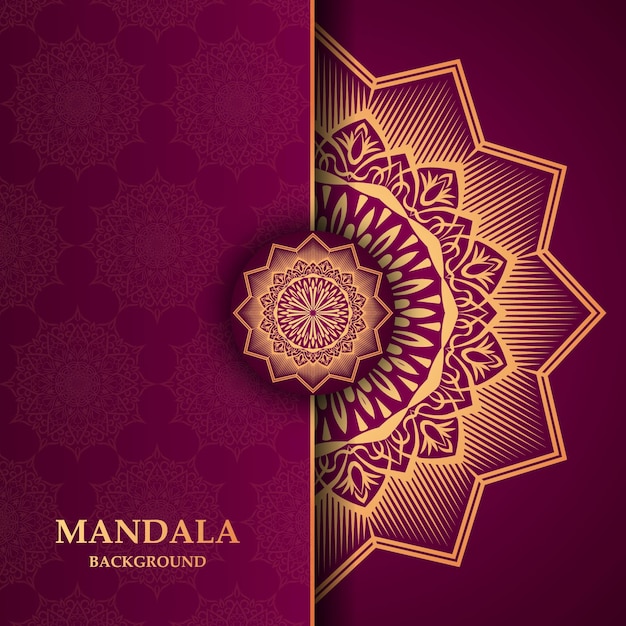 Diseño de fondo de lujo Mandala