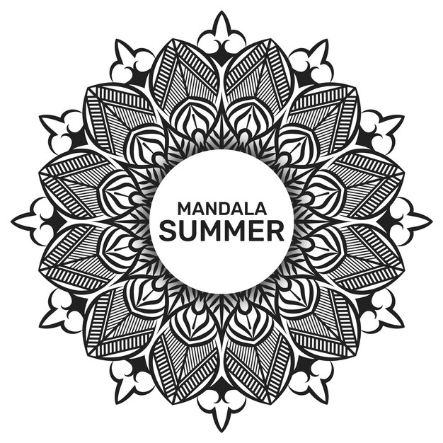 Diseño de fondo de lujo Mandala