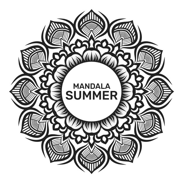 Diseño de fondo de lujo Mandala