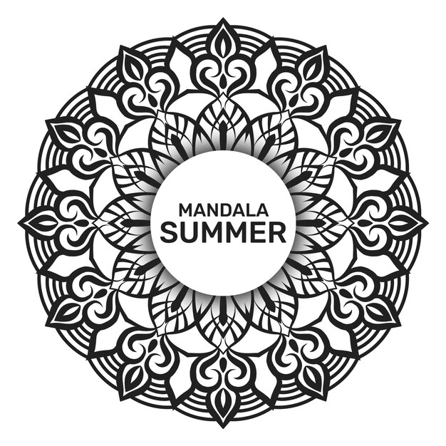 Diseño de fondo de lujo Mandala