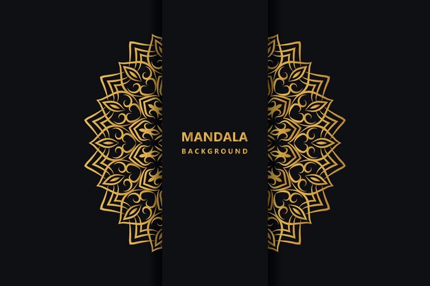 Diseño de fondo de lujo Mandala