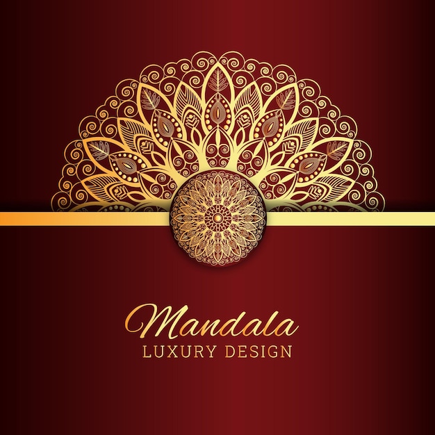 Diseño de fondo de lujo Mandala