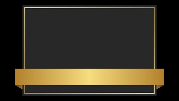 Diseño de fondo lujoso y elegante con ilustración de vector de colores dorado y negro