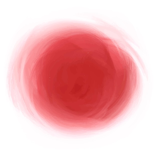 Diseño de fondo de mancha de acuarela roja vectorial