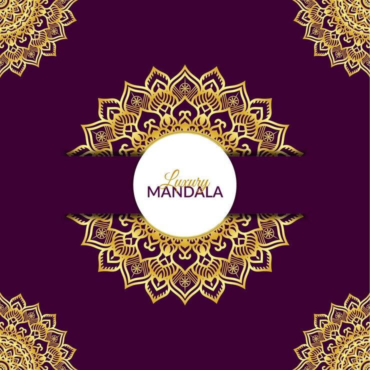 Diseño de fondo de mandala floral decorativo