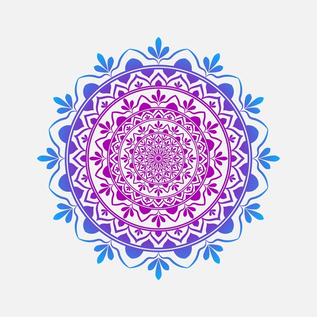 Diseño de fondo de mandala floral moderno
