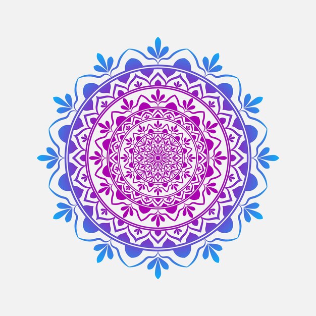 Diseño de fondo de mandala floral moderno