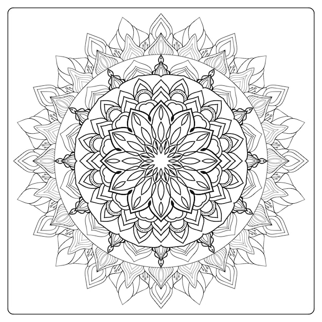 Diseño de fondo de mandala floral