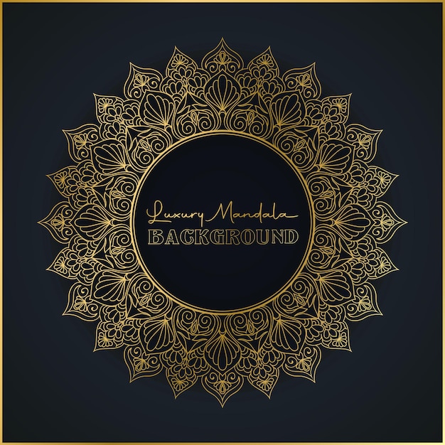 Diseño de fondo de mandala de lujo y colorido