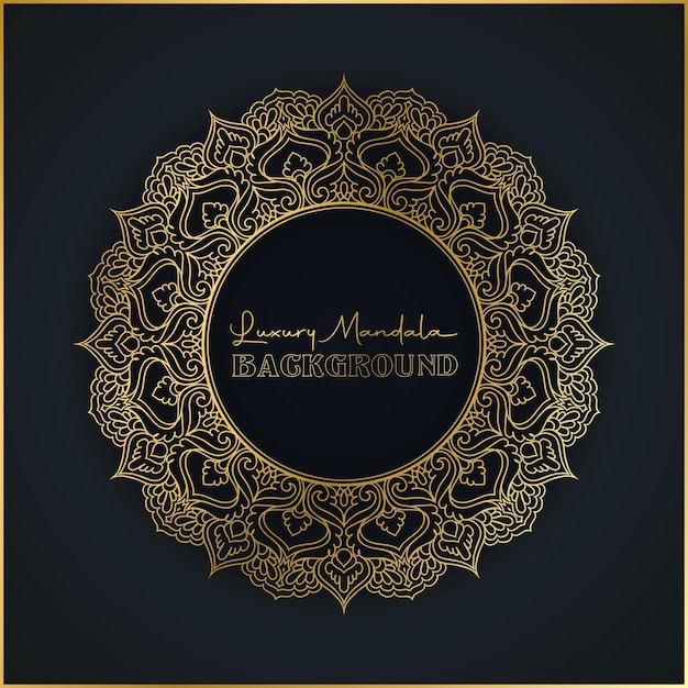 Diseño de fondo de mandala de lujo y colorido