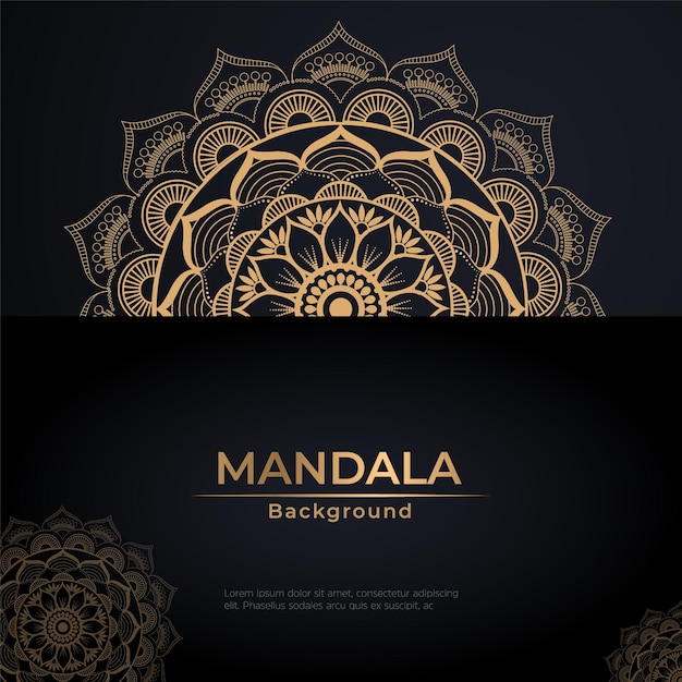 Diseño de fondo de mandala de lujo creativo