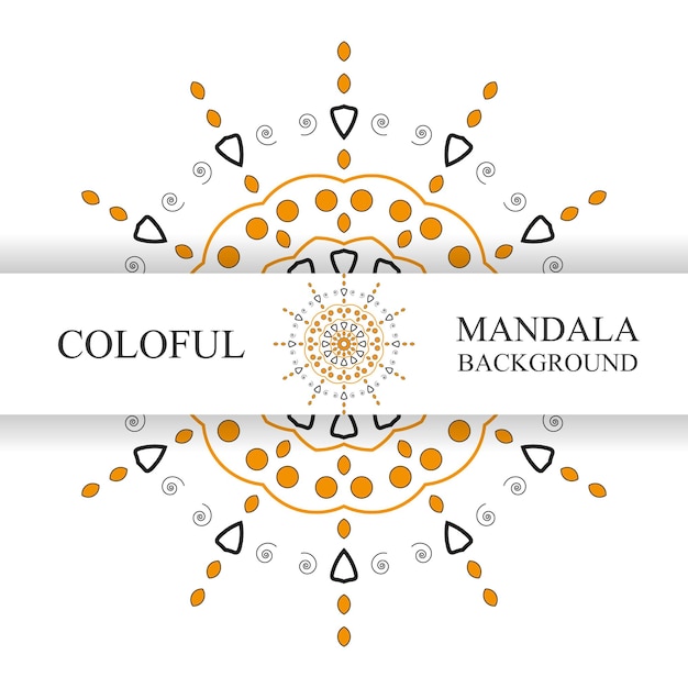 Vector diseño de fondo de mandala de lujo moderno