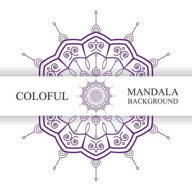 Diseño de fondo de mandala de lujo moderno